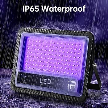 OUSIDE 2 Pack 100W LED Blacklight, UV Black Lights for Glow